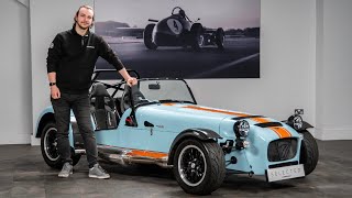 A Lovely Gulf Blue Caterham 420R  A Walk Around With Jean [upl. by Ryann]