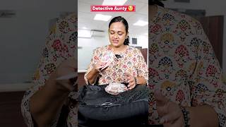 Detective aunty in bank🧐 shorts funny relatable Detective bank sonal [upl. by Nauaj]