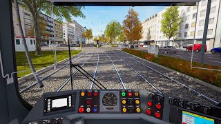 TramSim Munich  Line 28  Gameplay [upl. by Modeerf282]