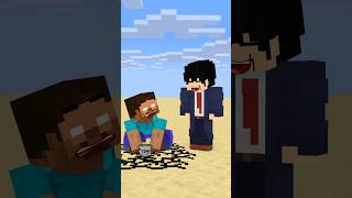 HELP Herobrine To Power Up And Throw Bedrock friendship shorts trending anime [upl. by Furr]