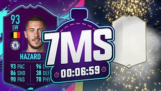 ICON PACKED POTM HAZARD 7 MINUTE SQUAD BUILDER  FIFA 19 ULTIMATE TEAM [upl. by Kerrison454]