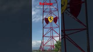 Ferrari Land Accelerator Tallest and fastest ride in Europe Red Force shorts [upl. by Alberta787]