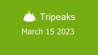 Microsoft Solitaire Collection  Tripeaks  March 15 2023 [upl. by Aikam]