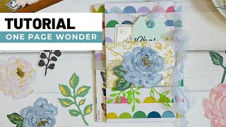 TUTORIAL ONE PAGE FOLIO  Use Your 12x12 Papers  Flat Mail Ideas  Paper Crafts  Clique Kits DT [upl. by Medin]