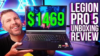 Legion Pro 5 2023 Unboxing Review 10 Game Benchmarks Ryzen 7 7745HX and RTX 4060 Tested [upl. by Robbyn]