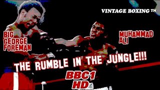 Muhammad Ali vs George Foreman 1080p 60fps BBC Commentary audio sync corrected [upl. by Ardnuhs793]