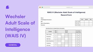 Wechsler Adult Scale of Intelligence WAIS IV [upl. by Gilleod]