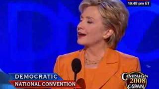 Sen Hillary Clinton DNY addresses the DNC [upl. by Schonthal]