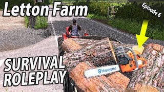 LET LOOSE WITH A CHAINSAW  Survival Roleplay  Farming Simulator 17  Letton Farm  Ep 6 [upl. by Sadira]