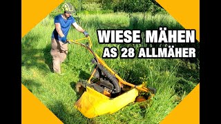 Wiese mähen 2022  AS 28 Allmäher  Hohes Gras mähen und mulchen [upl. by Tanner]