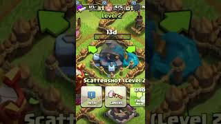 Scattershot maxing clashofclans coc [upl. by Brice]