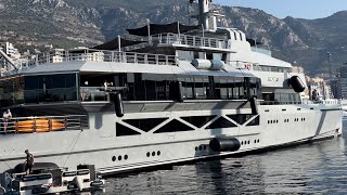 Luxury Expedition 85m BOLD Superyacht w Lady Moura Departing amp Maltese Falcon archiesvlogmc [upl. by Nuy672]