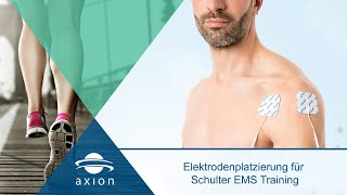 Schulter  Elektrodenplatzierung für EMS Training  axion [upl. by Hayidan]