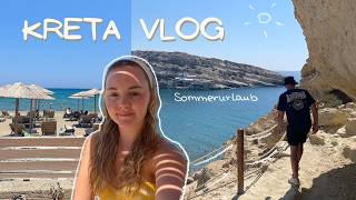 KRETA VLOG  Sommerurlaub Griechenland Ammoudara Sentido Amounda Bay Heraklion Matala Meer [upl. by Natalya549]