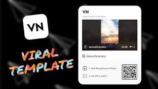 Vn Qr Code Editing  Qr Code Scan Video Editing In Vn App [upl. by Naved]