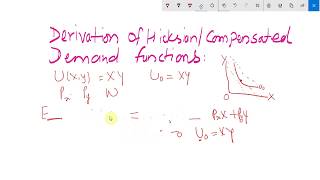 19 CompensatedHicksian Demand Function and Its Properties [upl. by Atineb]