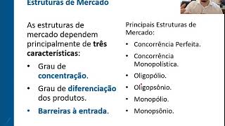 Introdução à Microeconomia  01  Estruturas de Mercado [upl. by Madson]