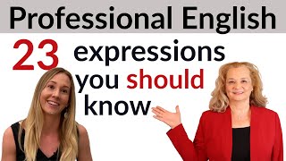 Learn Professional English Expressions For Fluent English [upl. by Dahsraf868]