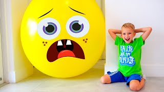 Vlad and Niki play Hide and Seek with balloons  Funny stories for kids [upl. by Ecyle]