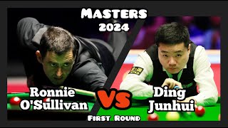 Ronnie OSullivan vs Ding Junhui  Masters Snooker 2024  First Round Live [upl. by Durstin13]