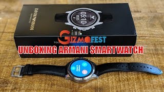 Unboxing amp First Impressions  Emporio Armani Digital SmartwatchART5003 Powered By Fossil [upl. by Hew]