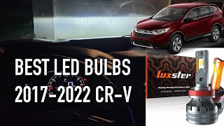 20172022 Honda CRV LED Headlight Upgrade  2024 Luxster Punisher Bulbs CRAZY BRIGHT [upl. by Sayre]