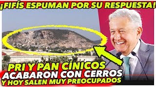 AMLO se RÍE de campaña T0NTA del PRIAN por Cerro Santa Lucía [upl. by Esir473]