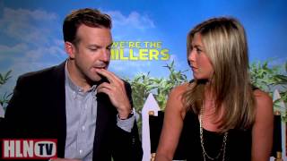 WERE THE MILLERS interview Jason Sudeikis amp Jennifer Aniston [upl. by Slemmer]