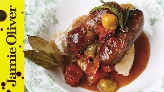 Oven Baked Sausage Ragu  Jamie Oliver [upl. by Ocirnor]