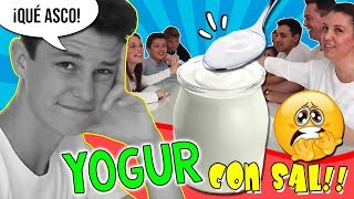 ¡¡YOGUR con SAL challenge con NENO amp FAMILY 🤮 Reto del YOGUR SALADO y si pierdes DULCES MEXICANOS [upl. by Carolus717]