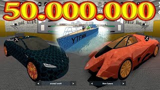 Накопил 50000000 в Vehicle Simulator Яхта Lamborghini Egoista Tesla Roadster Roblox YTFMM [upl. by Lasyrc]