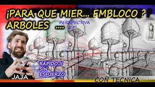 NUNCA DIBUJES ARBOLES SIN TENER EN CUENTA LAS PROPORCIONES Y ESCALA PUNTO DE VISTA EN UN PROYECTO [upl. by Gaston]