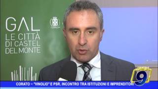 Corato  quotVinOlioquot e PSR un incontro tra istituzioni e imprenditori [upl. by Silvanus]