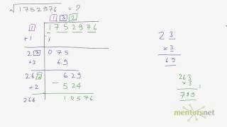 QT 44 Calculating square root by division method [upl. by Lleumas240]