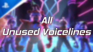 FNaF Security Breach All Unused Voicelines [upl. by Eslehc]