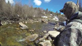 070 Tenkara early spring before runoff begins April 2014 [upl. by Caravette]