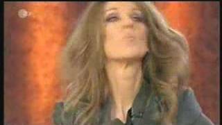 Celine Dion gargles the Titanic Song quotMy Heart will go onquot at Wetten Dass [upl. by Amr761]