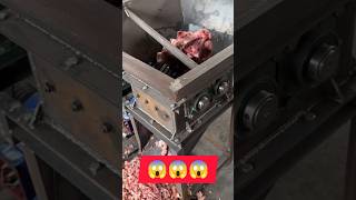 Meat bone grinder machine 🦴😵‍💫 meatlover meatcutter meatcuttingskills shortfeed [upl. by Ynafets]