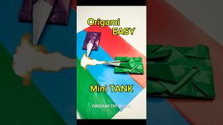 Tank Origami  Easy Origami Paper Tank  How to make paper tank [upl. by Macswan39]