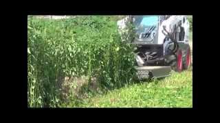 Skid Steer Brush Cutter Attachment  Triple S Attachments [upl. by Noiram575]