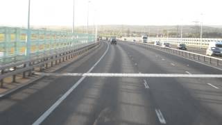 Crossing the border into Wales from England UK United Kingdom [upl. by Nohsyt]