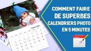 📅 Comment faire un calendrier photo mural  Un design pro en 5 minutes [upl. by Ssej]