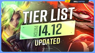 NEW UPDATED TIER LIST for PATCH 1412  League of Legends [upl. by Flowers]