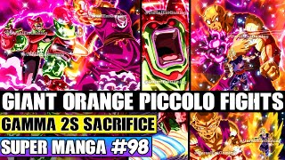 GAMMA 2S SACRIFICE Giant Orange Piccolo Battles Cell Max Dragon Ball Super Manga Chapter 98 Review [upl. by Conroy]