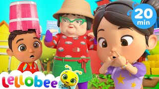 Heads Shoulders Knees amp Toes  Lellobee by CoComelon  SingAlong  Nursery Rhymes and Songs for Kids [upl. by Haydon]