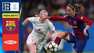 HIGHLIGHTS  Barcelona vs SK Brann  UEFA Womens Champions League 202324 Español [upl. by Arykahs10]