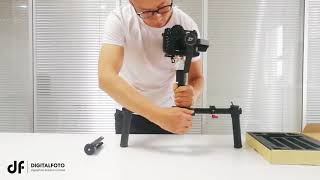 Universal Handheld Dual Handle kit Grip Bracket for Zhiyun Crane MOZA DJI Feiyu Gimbal stabilizer [upl. by Deth77]