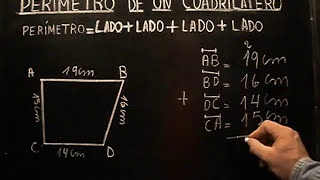 Como Calcular el Perímetro de un Cuadrilátero [upl. by Leor]