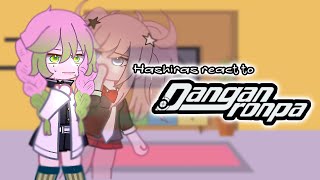 quotHashiras react to Danganronpaquot part 1 kny drv  SHORT   read desc spoilers [upl. by Notlem]