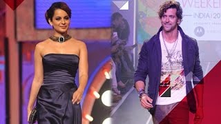 Kangana Ranaut Avoids Questions On Hrithik Roshan  Bollywood News [upl. by Crescantia]